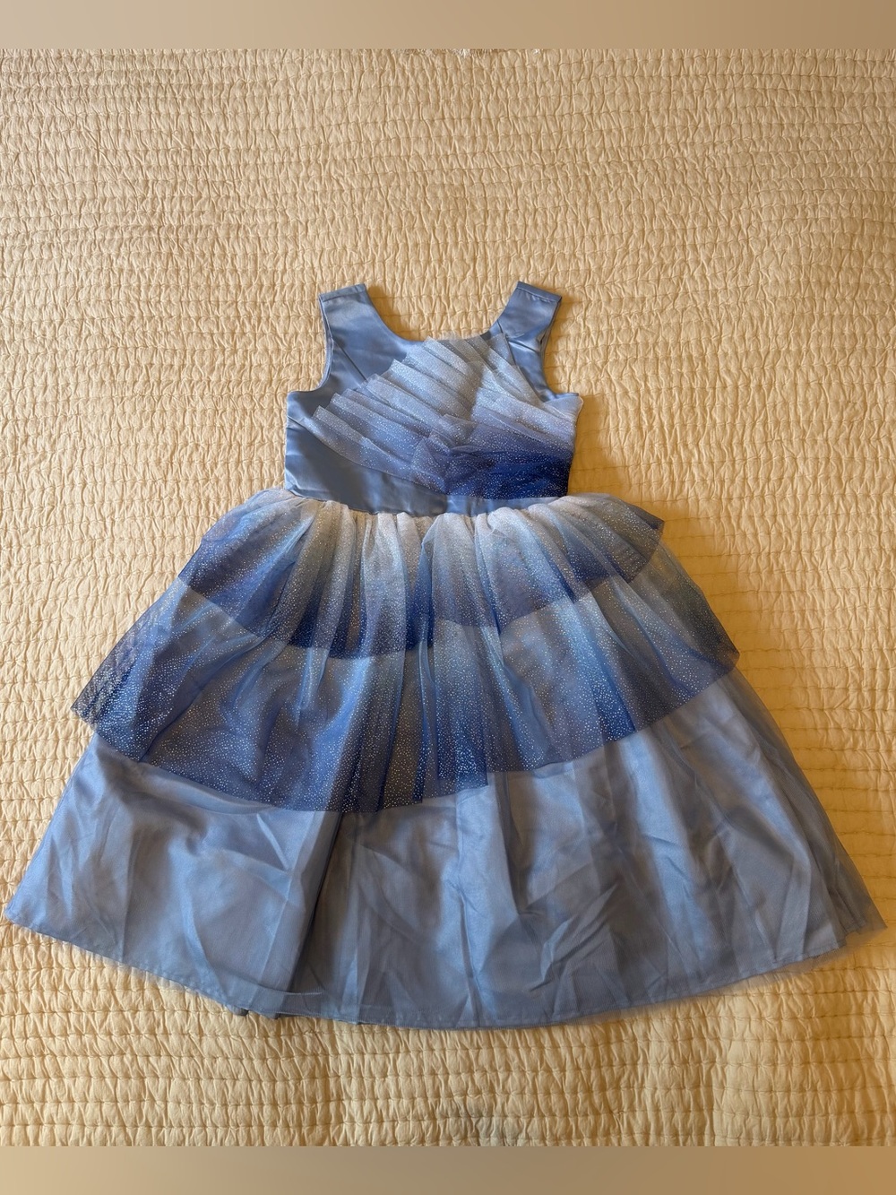 Disney Princess Blue Sparkle Dress – Girls Size 7/8 👑✨